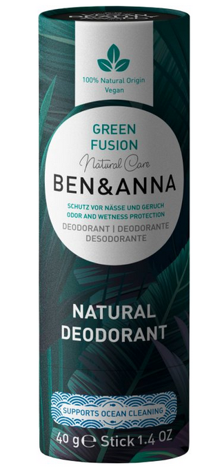 Tuhý deodorant Zelený čaj 40 g Ben a Anna